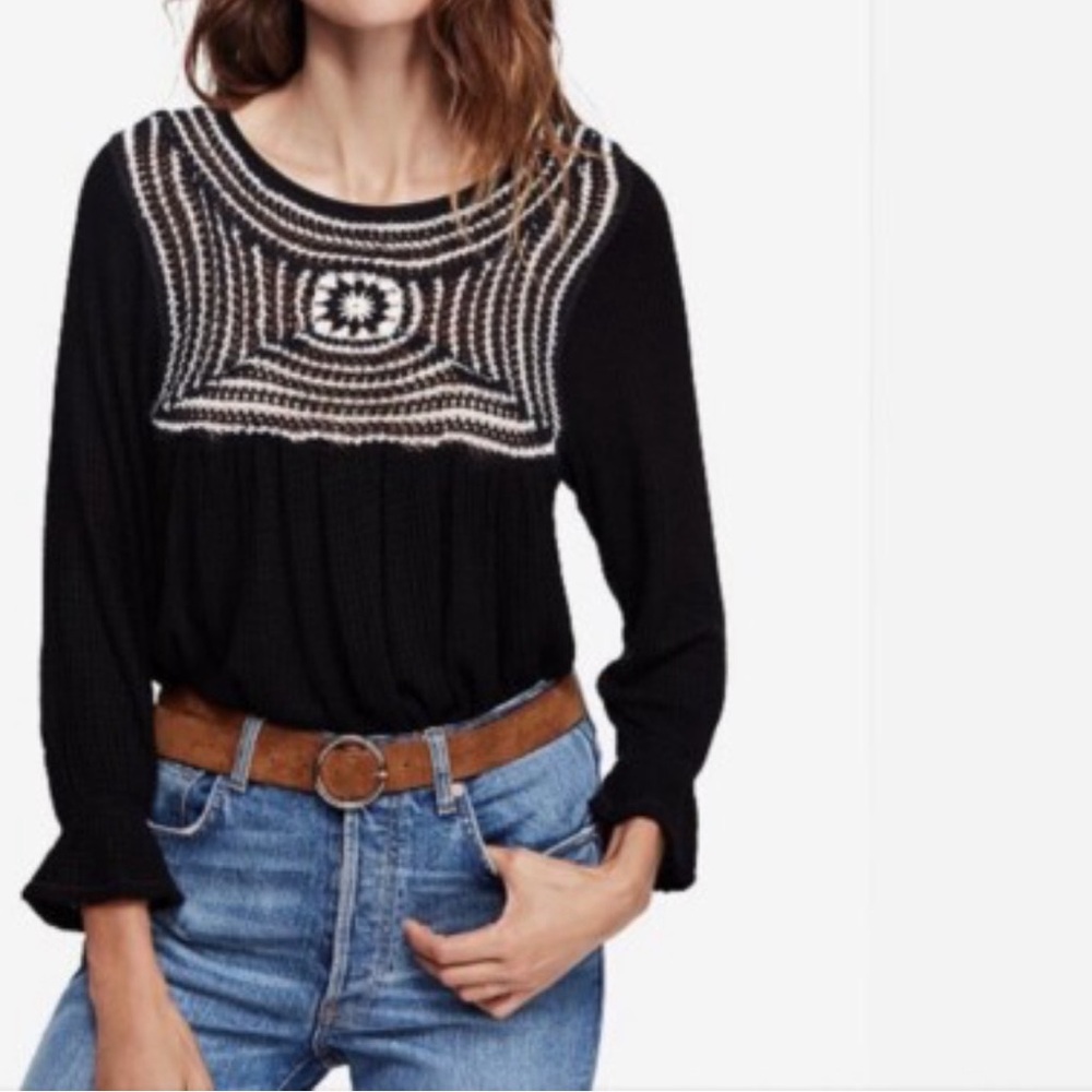 Free People Soulmate Crochet Tunic